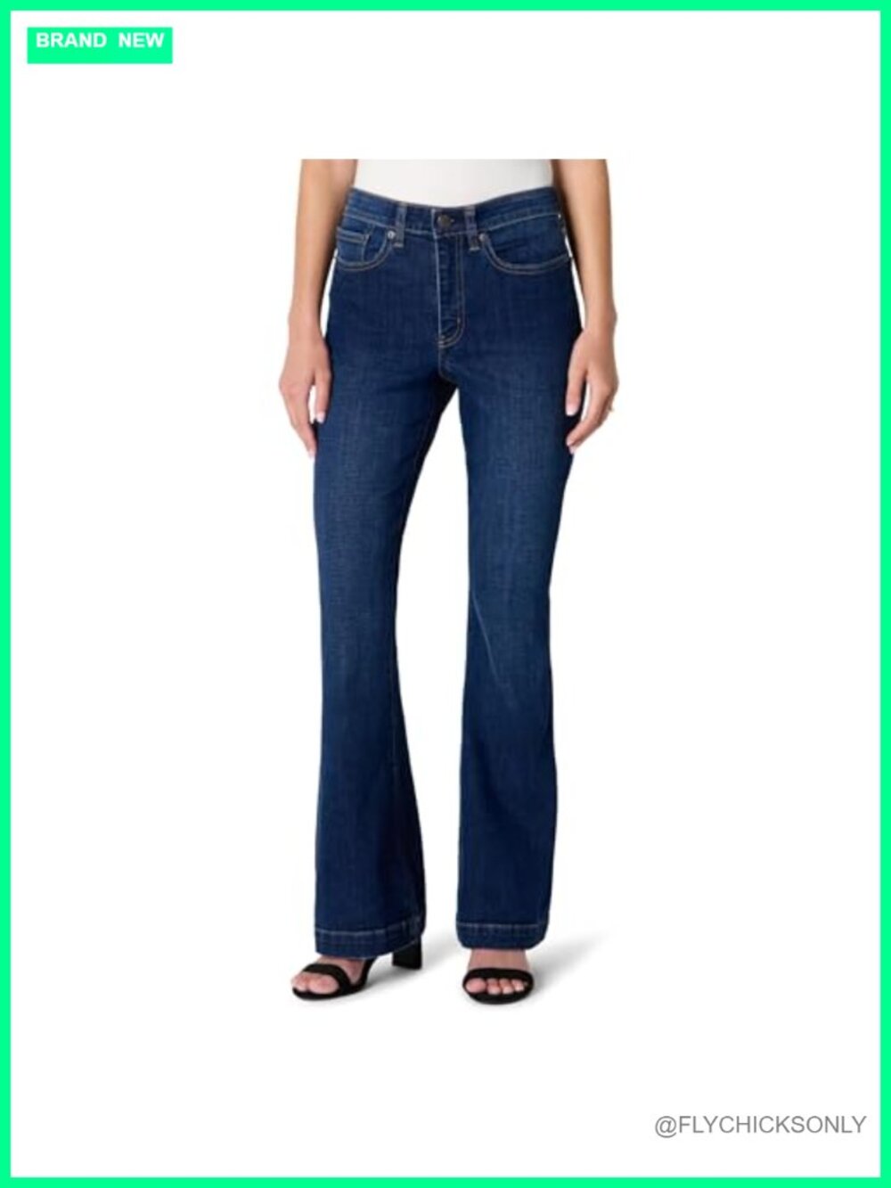 High Stretch High-Rise Flare Jeans